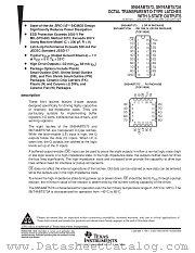 SN54ABT573W datasheet pdf Texas Instruments