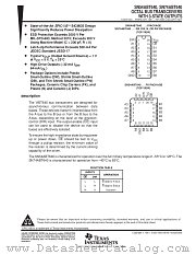 SN54ABT640FK datasheet pdf Texas Instruments