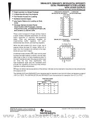 SN54AS373FK datasheet pdf Texas Instruments