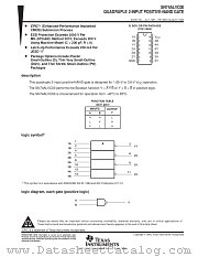 SN74ALVC00PW datasheet pdf Texas Instruments