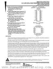 SN54LVT574FK datasheet pdf Texas Instruments
