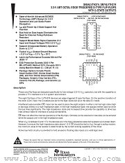SN54LVTH374W datasheet pdf Texas Instruments