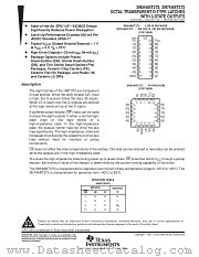 SN54ABT373W datasheet pdf Texas Instruments