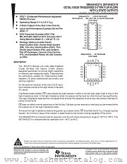 SN54AHC574FK datasheet pdf Texas Instruments