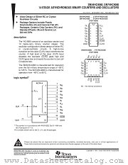 SN54HC4060W datasheet pdf Texas Instruments