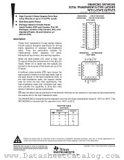 SN54HC563FK datasheet pdf Texas Instruments