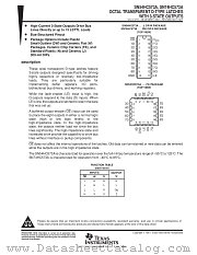 SN54HC573AW datasheet pdf Texas Instruments