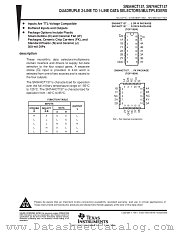 SN54HCT157W datasheet pdf Texas Instruments
