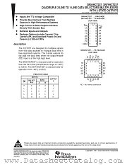 SN54HCT257 datasheet pdf Texas Instruments