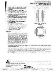 SN54ABT2244AFK datasheet pdf Texas Instruments