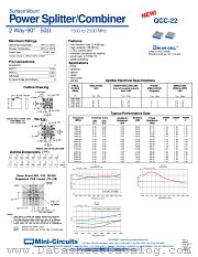 QCC-22 datasheet pdf Mini-Circuits