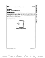 74LS48 datasheet pdf National Semiconductor