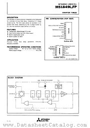 M51849 datasheet pdf Mitsubishi Electric Corporation