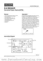 KA1M0965RTU datasheet pdf Fairchild Semiconductor