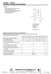 KBP2005 datasheet pdf Semtech