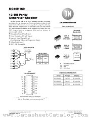 MC10H160L datasheet pdf ON Semiconductor