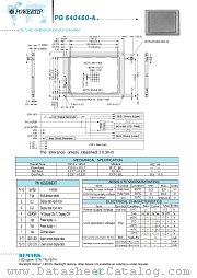 PG640480-A datasheet pdf Powertip Technology