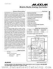MAX1007EAG datasheet pdf MAXIM - Dallas Semiconductor