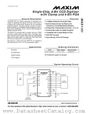 MAX1101CWG datasheet pdf MAXIM - Dallas Semiconductor