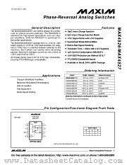 MAX4526ESA datasheet pdf MAXIM - Dallas Semiconductor