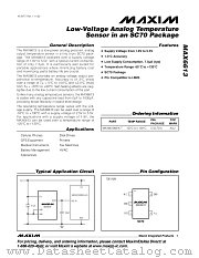 MAX6613MXK-T datasheet pdf MAXIM - Dallas Semiconductor