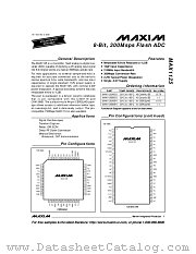 MAX1125AIBH datasheet pdf MAXIM - Dallas Semiconductor