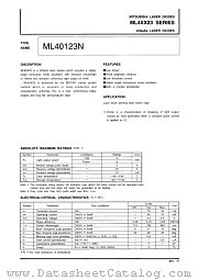 ML4XX23 datasheet pdf Mitsubishi Electric Corporation