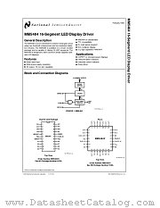 MM5484N datasheet pdf National Semiconductor