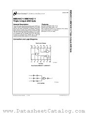 MM74HC11N datasheet pdf National Semiconductor