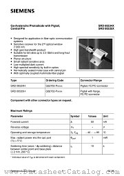 SRD00534X datasheet pdf Siemens