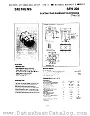 SFH204 datasheet pdf Siemens