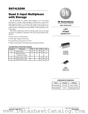 SN74LS298 datasheet pdf ON Semiconductor