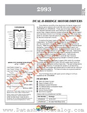 2993 datasheet pdf Allegro MicroSystems
