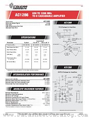 AC1286 datasheet pdf Cougar Components