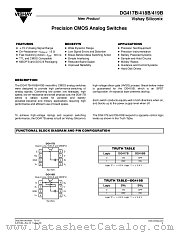 DG418BDJ datasheet pdf Vishay