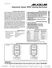 DG441CJ datasheet pdf MAXIM - Dallas Semiconductor
