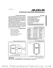 DG529AK datasheet pdf MAXIM - Dallas Semiconductor