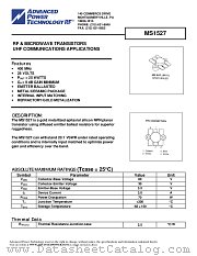 MS1527 datasheet pdf Advanced Power Technology