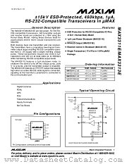 MAX3311EEUB datasheet pdf MAXIM - Dallas Semiconductor