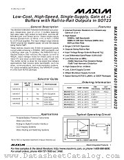 MAX4014EUK datasheet pdf MAXIM - Dallas Semiconductor