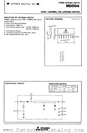MD004 datasheet pdf Mitsubishi Electric Corporation