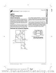 LM710AMJ/883 datasheet pdf National Semiconductor