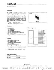 HA13492 datasheet pdf Hitachi Semiconductor