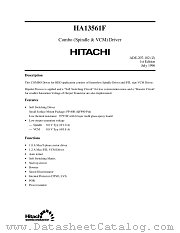 HA13561 datasheet pdf Hitachi Semiconductor