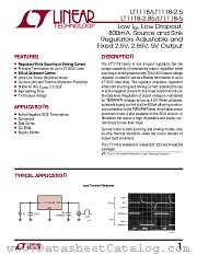LT1118CST-2.5 datasheet pdf Linear Technology