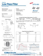 LFTC-850 datasheet pdf Mini-Circuits