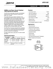 HFA1105EVAL datasheet pdf Intersil