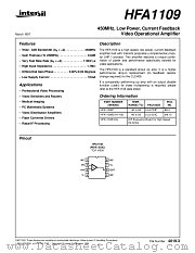 HFA1109IP datasheet pdf Intersil