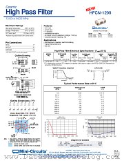 HFCN-1200 datasheet pdf Mini-Circuits