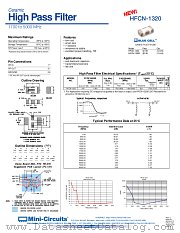 HFCN-1320 datasheet pdf Mini-Circuits